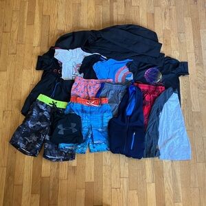 Lot of 15 boys size small clothing, includes Urban Republic Softshell Jacket